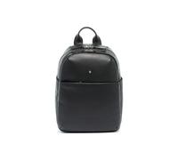 MOMO Design Sac à dos en cuir véritable pour homme Made in Italy 28,5 x 38 x 17 cm MO-19BC-BLACK, Noir