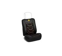 Momo - Dossier de siège de Course, Taille Universelle pour siège de Voiture, rembourré avec Mousse de Haute densité, Facile à Nettoyer et Durable, Couleur Noir/Rouge, avec Logo Jaune