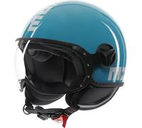 MOMO FGTR Classic Candy Casque jet, bleu, Taille S (55/56)