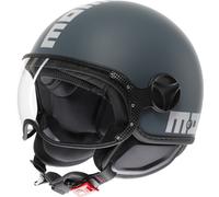 MOMO FGTR Classic Candy Casque jet, bleu/vert, Taille XS (53/54)
