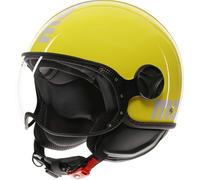 MOMO FGTR Classic Candy Casque jet, jaune, taille S pour homme