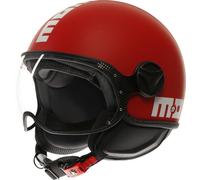 MOMODESIGN - Casque jet FGTR Classic E2206 - Homologué ECE, léger, mixte - Candy Matt Red/White XL