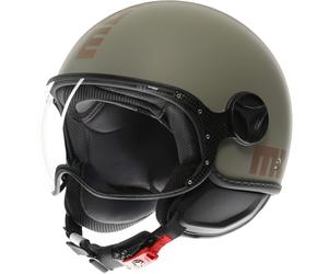 MOMO FGTR Classic Flip Casque jet, vert, taille XS pour homme