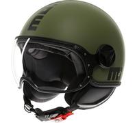 MOMO FGTR Classic Mono S26 Casque à réaction, vert mat, Taille L (59/60)