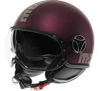 MOMO FGTR Evo Mono Casque jet, rouge, taille XL pour homme