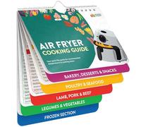 Momo & Nashi Feuille de triche aimantée pour friteuse à air - Livres de Cuisine - Accessoires instantanés pour friteuse à air comprimé au Four, Casserole de Cuisson, Conversion de température