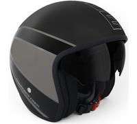 MOMO Raptor Jet casque noir mat / Dark Silver, noir-gris, taille 2XS pour homme