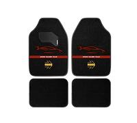 MOMO SET COMPLET 4 PIÈCES TAPIS DE VOITURE UNIVERSEL NOIR/ROUGE, 8BR