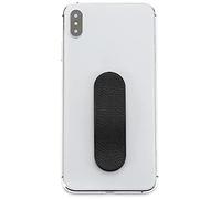 MOMO STICK - L'original! Support pour téléphone Portable et poignée pour Smartphones et tablettes- téléphone Portable Bague pour iPhone Samsung Huawei (Série en Cuir PU - Noir)