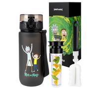 MOMO WAY Warner Bros Rick&Morty Tritan Bouteille D'eau Sans BPA Bouteille De Sport à Boire Réutilisable Gourde Pour École Vélo Fitness Enfants Rick&Morty 600ml