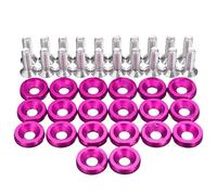 MOMOALA 20Pcs CNC Aluminium Pare-Chocs Fender Rondelle Boulon Moteur Bay Dress Up Kit M6X15Mm-Violet