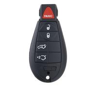 MOMOALA MOMOALA Voiture 5 + 2 Boutons Télécommande Porte-Clés Shell pour Jeep Grand Cherokee & Commander 2008-12