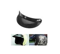 MOMOALA Universal Black 3 Snap Buttons Ecran Pare-Soleil pour Les Casques De Moto Open Face 27Cm/10.6 in