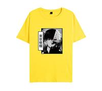 Momobuyi T-Shirt Tokyo Ghoul Anime Japonais Kaneki Ken T-Shirt à Manches Courtes été décontracté col Rond Hauts pour Hommes Femmes