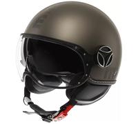 Momodesign Casque Momo Jet E2206 Evo Hip Matt Bronze Pierre Double Visière