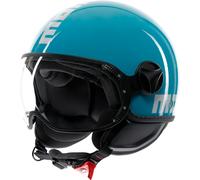 MOMO FGTR Classic Candy Casque jet, bleu, taille S pour homme