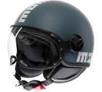 Momodesign FGTR Classic Mono, casque ouvert XS Mat Gris Foncé/Blanc Mat Gris Foncé/Blanc