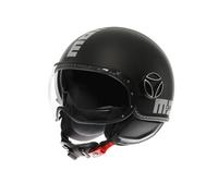 Momodesign FGTR Evo Mono, casque à réaction L Mat Noir/Argent Mat Noir/Argent