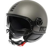 MOMODESIGN - FGTR Evo E2206, Casque Moto Jet avec Double Visière pour Homme et Femme Homologué ECE, pour Hommes et Femmes, Matt Titanium Frost/Black, XL