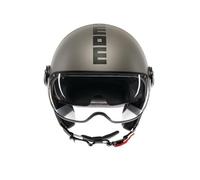 MOMODESIGN - FGTR Evo E2206, Casque Moto Jet avec Double Visière pour Homme et Femme Homologué ECE, pour Hommes et Femmes, Matt Titanium Frost/Black, S