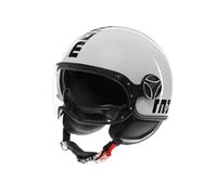Momo Casque jet FGTR Evo E2206 Mono Blanc Quarz/Noir Taille S Homme