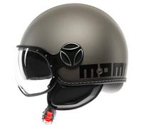MOMODESIGN - FGTR Evo E2206, Casque Moto Jet avec Double Visière pour Homme et Femme Homologué ECE, pour Hommes et Femmes, Matt Titanium Frost/Black, XL