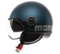 MOMODESIGN Momo Design FGTR Evo Casque Jet Mat/Bleu/Argenté 53 unisex