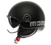 MOMODESIGN Momo Design FGTR Evo Casque Jet Mat/Noir/Argenté 55 unisex