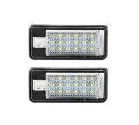 MOMOHCHGBT Éclairage Plaque Immatriculation Pour A3 Pour A4 S4 RS4 B6 Pour A6 RS6 Pour Q7 Pour A8 S8 Avant LED Plaque D'immatriculation Lumière Sans Erreur Lampe C1P8 2 Pièces