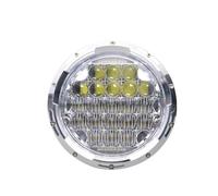 MOMOHCHGBT Ensemble De Phare Pour Davidsion Pour Softail Slim Fat Boy Avec Feux De Jour Phares À LED H4 De 7 Pouces Phares Avant(002 Chrome)