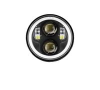 MOMOHCHGBT Ensemble De Phare Pour Sportster 1200 883 Pour Street 500 750 Projecteur 5-3/4 1 Pièce Phare Avant LED Angel Eyes De 5,75 Pouces Phares Avant