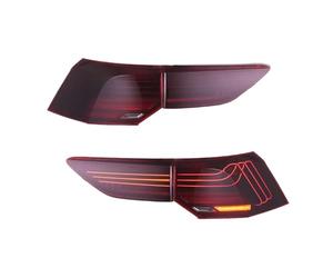 MOMOHCHGBT Feux Arrière De Voiture Pour VW Pour Golf 8 MK8 2020-UP Frein À LED Eau Qui Coule Scintillement Essuyage Clignotant Ensemble Feu Arrière Voiture Avertissement De Sécurité(Red)