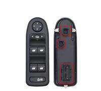 MOMOHCHGBT Lève-vitre Électrique Pour Citroen Pour C5 2007 2008 2009 2010 2011 2012 2013 98054508ZD 96659465ZD Interrupteur Commande Vitre Automatique Bouton Rétroviseur Latéral(With Folding)
