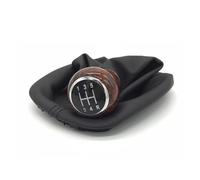 MOMOHCHGBT Pommeau Vitesse Pour VW Pour Passat Pour B5 1998-2004 5/6 Speed Car Wooden Gear Shift Lever Lever Shifter Gaiter Boot Cover Noir Cuir Black Cuir(5 Speed WoodGrain)