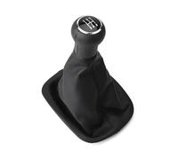 MOMOHCHGBT Pommeau Vitesse Pour VW Pour Passat Pour B5 1998-2004 5/6 Speed Car Wooden Gear Shift Lever Lever Shifter Gaiter Boot Cover Noir Cuir Black Cuir(5 Speed Black)