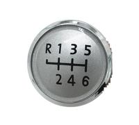 MOMOHCHGBT Pommeau Vitesse Pour VW Pour Transport T5 T5.1 Gp 2003 2004 2005 2006 2007 2008 2009 2010 2011 5/6 Speed Manual Gear Shift Knob Lever Stick Cap Cover(6 Speed Silver)