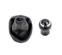 MOMOHCHGBT Pour TOYOTA Pour YARIS II 2 MK2 2005-2011 Voiture-style 5 6 Vitesses Levier De Vitesse Pommeau Niveau Botte En Cuir Changer Pommeau Vitesse(Boot 5S Black Type1)
