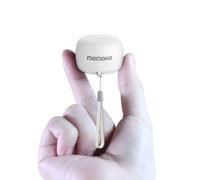 Momoho Mini haut-parleur Bluetooth - Petite taille mais excellente qualité sonore, bouton photo selfie et réponse aux appels téléphoniques, BTS0011 (blanc)