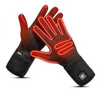 MOMOJA sous-Gants Chauffants pour Hommes, Femmes, Batterie Électrique Rechargeable, Chauffage, Équitation, Ski, Snowboard, Randonnée, Cyclisme, Chasse, Chauffe-Mains, Grande Arthrite Black,XL/XXL