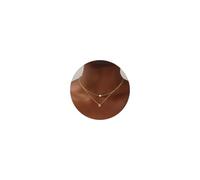 MOMOL Collier ras du cou en acier inoxydable plaqué or 18 carats avec initiale en forme de cœur avec monogramme personnalisé pour femme, 9 cm, Métal