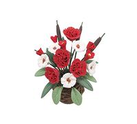 Momola 1:12 Fleur décorative de maison de poupée,Premium Qualité Mignon Faux Mini Maison De Poupée Miniature Plante Verte Fleur en Pot Fée Jardin Accessoire pour Enfants (F)