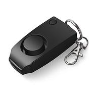 Momolaa Alerte Attaque Dispositif de Panique Anti-Viol Alarme personnelle Loud Security Keychain Autre Accessoires De Blanc Porte-clés pour Clés (Black, One Size)
