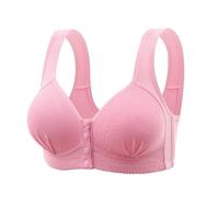 Momolaa Soutiens-gorge sans armatures pour femmes, fermeture à bouton sur le devant, couverture complète, sous-vêtements sans armatures au quotidien bretelles de soutien-gorge soutien gorge pour femme