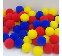 MOMOMAGE 10 boules d'éponge super douces de 3,5 cm tours de magie apparaissent disparaissant boules magiques gros plan scène rue illusions tour de magie classique (jaune)