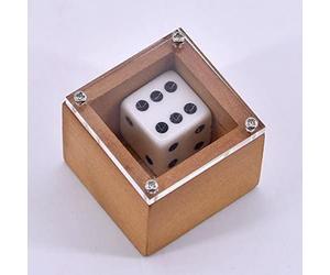 MOMOMAGE Badlands Bob (bois) Magic Tricks Dot Number Change Dice Magic Props Funny Classic Toy Stage Illusion Magic Gimmick Mentalism Accessories