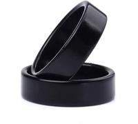MOMOMAGE Bague magnétique noire solide pour décoration de doigt - Accessoire de magie - Bague de magicien - Accessoires (21 mm)