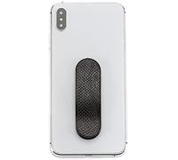 MOMOSTiCK - Das Original! Support de doigt pour smartphone - Support pour téléphone portable - Anneau de support pour téléphone portable (série Snake - Noir PU)