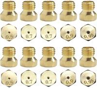 Momowin 10 pcs gicleur gaz butane universel, 2x0.5mm, 4x0.7mm, 2x0.9mm, 2x0.95mm Buses et Injecteurs, gicleur de conversion pour gaziniere gaz bouteille