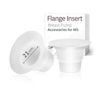 Mompmuir Inserts de bride de 21 mm compatibles avec Lansinoh, Elvie, Elvie Stride, Willow, Momcozy S9/S10/S12 Wearable, Amada MYA, Freemie, TSRETE, FEISIKE, Rainyb protecteurs d'extracteur de lait