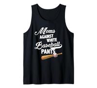 Moms Against White Baseball Pants - Baseball Season Mom Débardeur